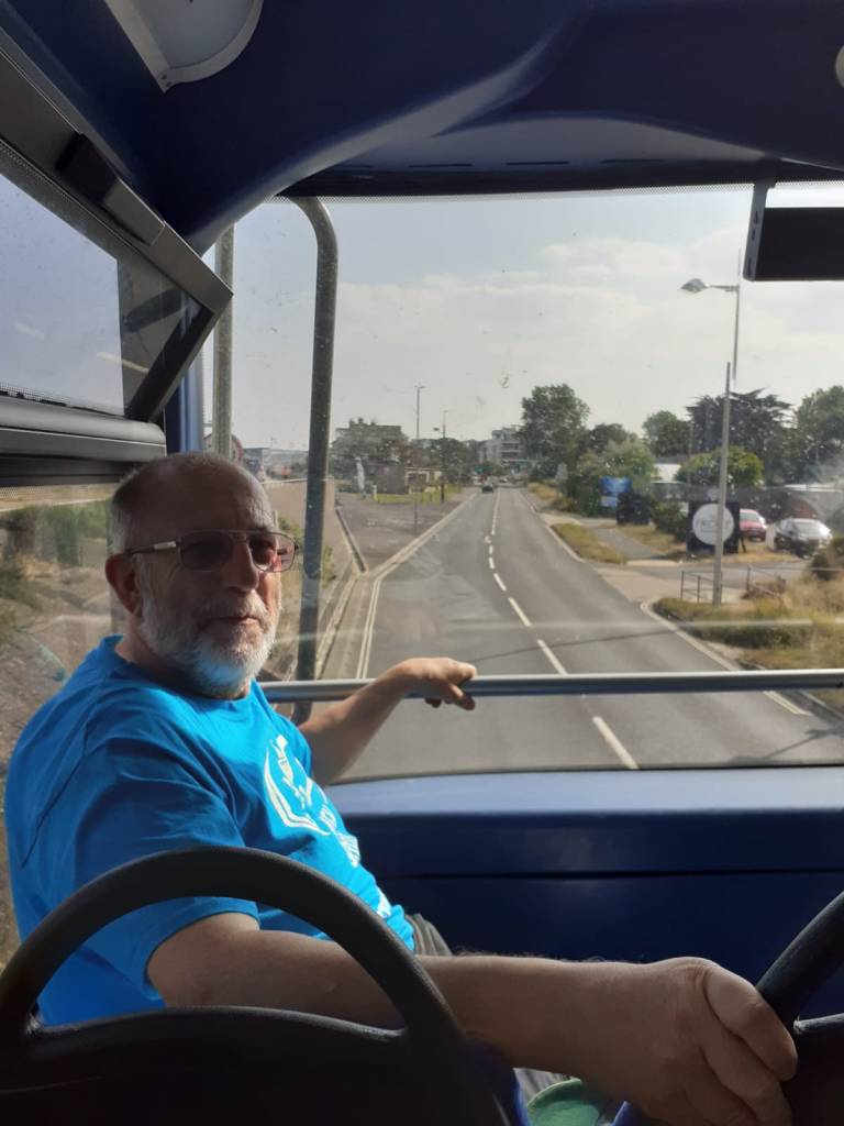 Stephen Chitty on his epic bus tour for charity. Pictures courtesy of Stephen Chitty